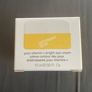 Saturday skin vitamin C eye cream.
